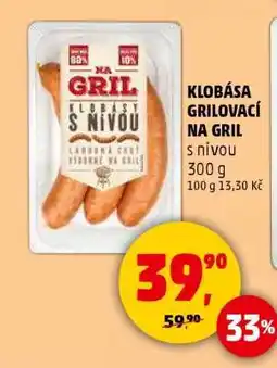 Penny Market KLOBÁSA GRILOVACÍ NA GRIL nabídka
