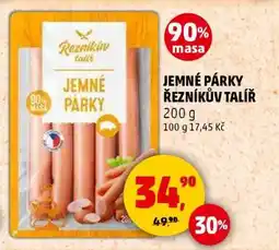 Penny Market JEMNÉ PÁRKY ŘEZNÍKŮV TALÍŘ nabídka