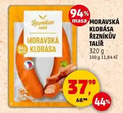 Penny Market MORAVSKÁ KLOBÁSA ŘEZNÍKŮV TALÍŘ nabídka