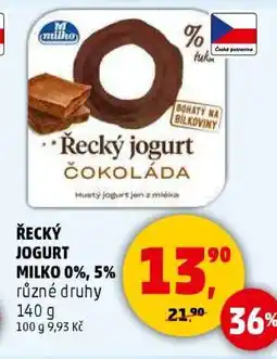 Penny Market Řecký jogurt Milko 0%, 5% nabídka