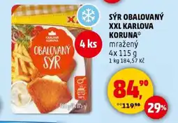 Penny Market SÝR OBALOVANÝ XXL KARLOVA KORUNA nabídka