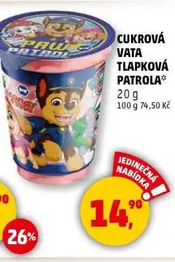 Penny Market CUKROVÁ VATA TLAPKOVÁ PATROLA nabídka