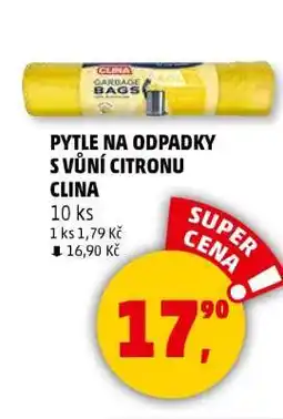 Penny Market Pytle na odpadky s vůní citronu Clina nabídka