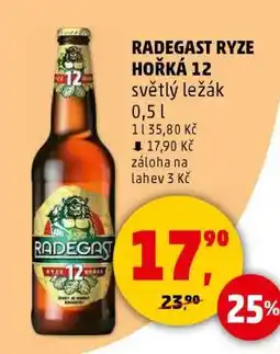 Penny Market Radegast Ryze Hořká 12 světlý ležák nabídka