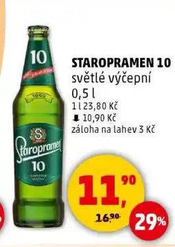 Penny Market STAROPRAMEN 10 světlé výčepní nabídka