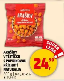 Penny Market Arašidy v těstíčku s paprikovou příchutí Naturalia nabídka