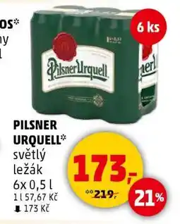 Penny Market Pilsner Urquell světlý ležák nabídka