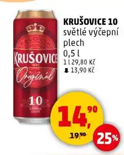 Penny Market KRUŠOVICE 10 světlé výčepní plech nabídka