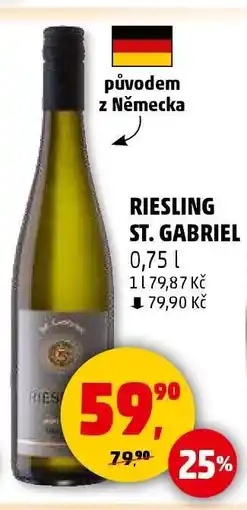 Penny Market RIESLING ST. GABRIEL nabídka