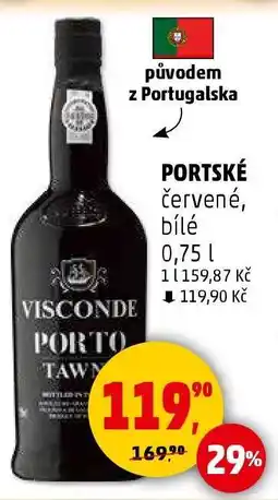 Penny Market PORTSKÉ červené, bílé nabídka