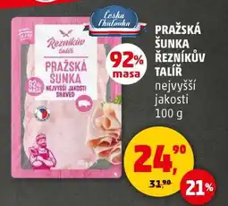 Penny Market PRAŽSKÁ ŠUNKA ŘEZNÍKŮV TALÍŘ nabídka