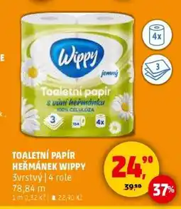 Penny Market TOALETNÍ PAPÍR HEŘMÁNEK WIPPY nabídka