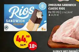 Penny Market ZMRZLINA SANDWICH CLASSIC RIOS nabídka