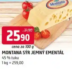 Terno Montana sýr jemný ementál nabídka
