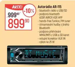 Globus Autorádio AR-115 nabídka