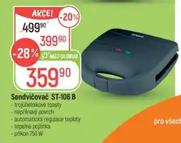 Globus Sendvičovač ST-106 B nabídka