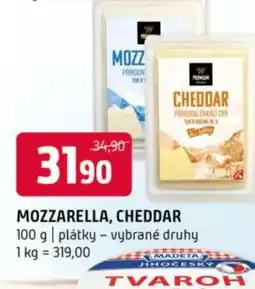 Terno Mozzarella, cheddar nabídka
