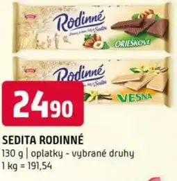 Terno Sedita rodinné nabídka