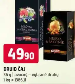 Terno Druid čaj nabídka