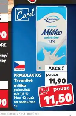 Kaufland Trvanlivé mléko 1,5% nabídka
