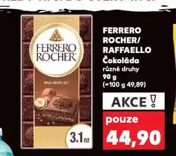 Kaufland Ferroro rocher / raffaello čokoláda nabídka