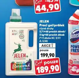 Kaufland Jelen prací prášek / gel nabídka