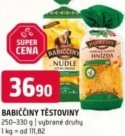 Terno Babiččiny těstoviny nabídka