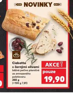 Kaufland Ciabatta s červenými olivami nabídka
