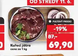 Kaufland Kuřcí játra nabídka