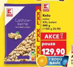 Kaufland Kešu natur nabídka