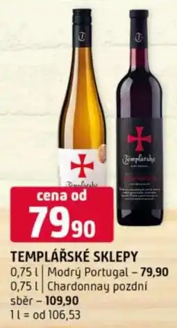 Terno Templářské sklepy nabídka