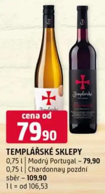 Terno Templářské sklepy nabídka