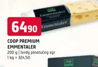Terno Coop premium emmentaler nabídka