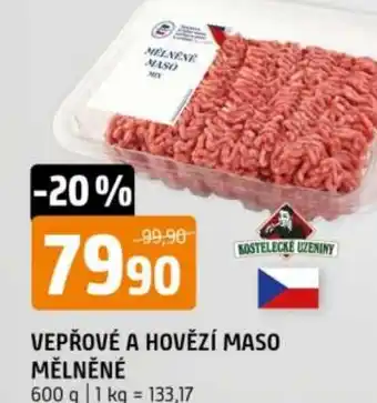 Terno Vepřové a hovězí maso mělněné nabídka