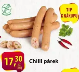 Řeznictví H&H Chilli párek nabídka