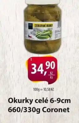Řeznictví H&H Okurky celé 6-9cm Coronet nabídka
