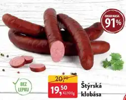 MP Krásno Štýrská klobása nabídka