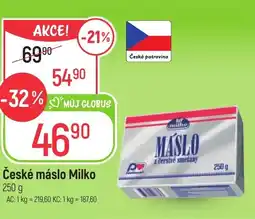 Globus České máslo Milko nabídka