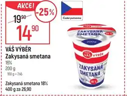 Globus VÁŠ VÝBĚR Zakysaná smetana nabídka