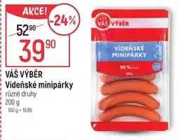 Globus VÁŠ VÝBĚR Vídeňské minipárky nabídka