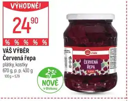 Globus VÁŠ VÝBĚR Červená řepa nabídka