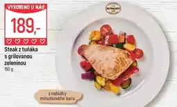 Globus Steak z tuňáka s grilovanou zeleninou nabídka