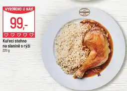 Globus Kuřecí stehno na slanině s rýží nabídka