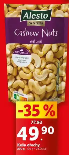 Lidl Kešu ořechy, 200 g nabídka