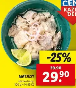 Lidl MATJESY, 200 g nabídka