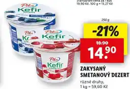 Lidl ZAKYSANÝ SMETANOVÝ DEZERT, 250 g nabídka