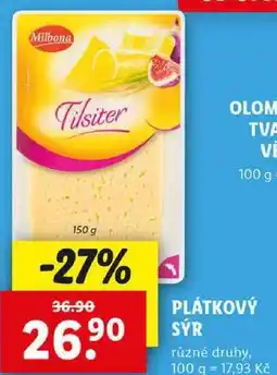 Lidl PLÁTKOVÝ SÝR, 150 g nabídka