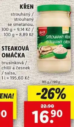 Lidl KŘEN, 185 g/190 g nabídka