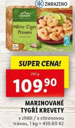 Lidl MARINOVANÉ TYGŘÍ KREVETY, 250 g nabídka
