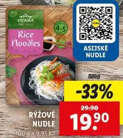 Lidl RÝŽOVÉ NUDLE, 200 g nabídka
